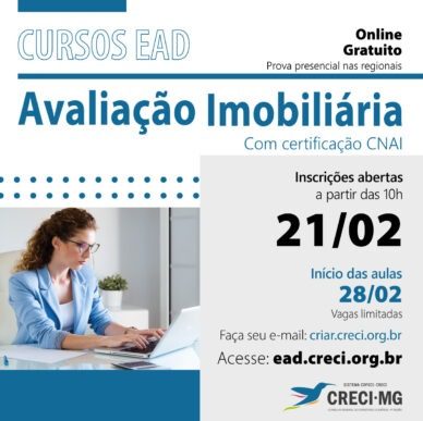 Nova turma para o curso de Avaliação Imobiliária