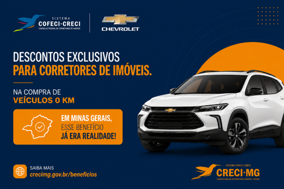 Corretores de imóveis contam com descontos exclusivos na compra de um Chevrolet